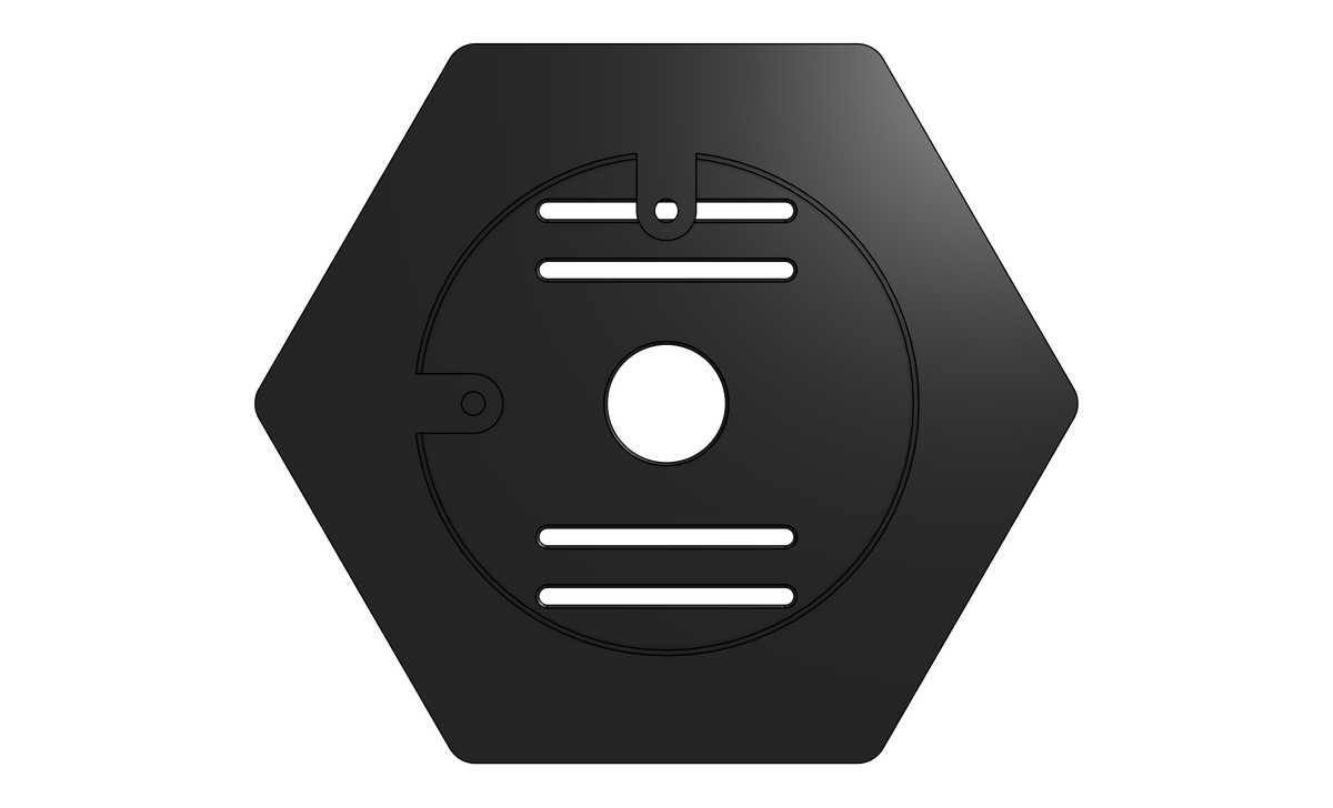 Hexagon medaillehouder